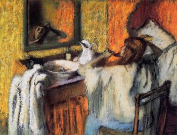 Edgar Degas : Woman at Her Toilette III
